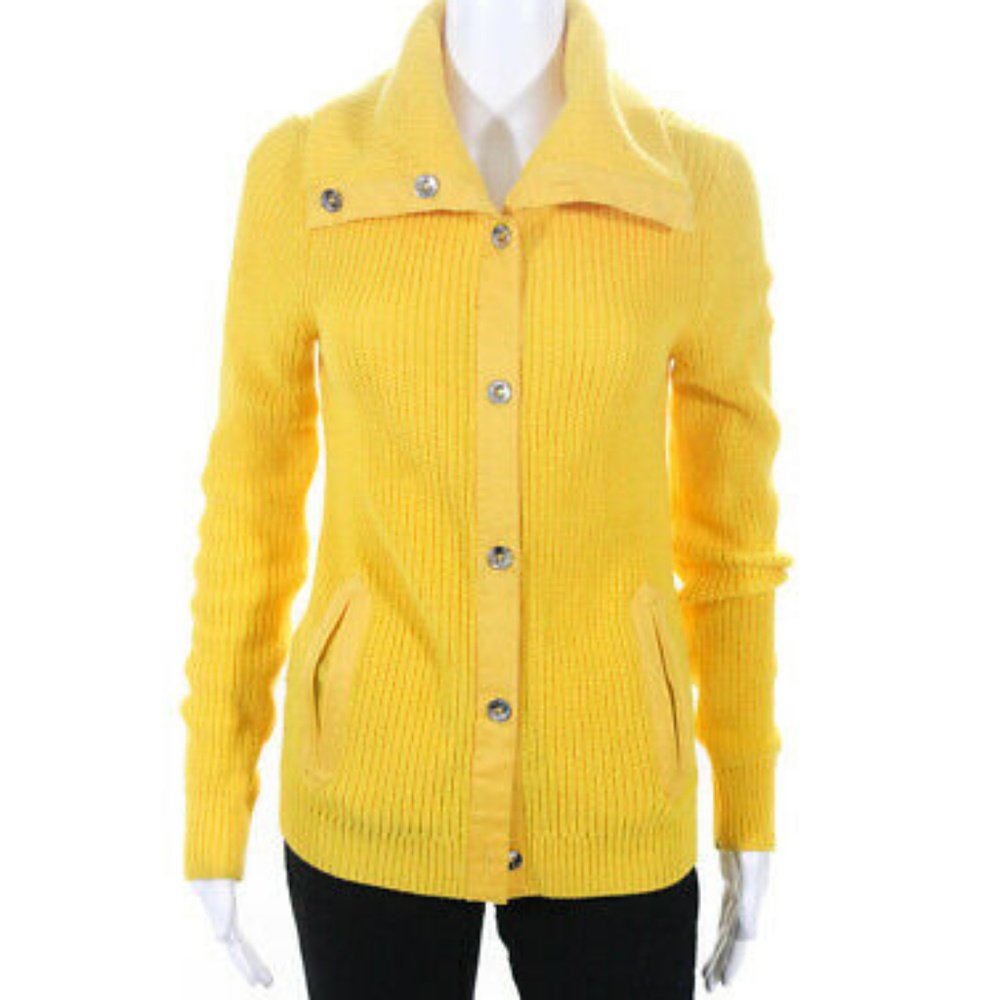 Lauren Ralph Lauren yellow cotton cardigan